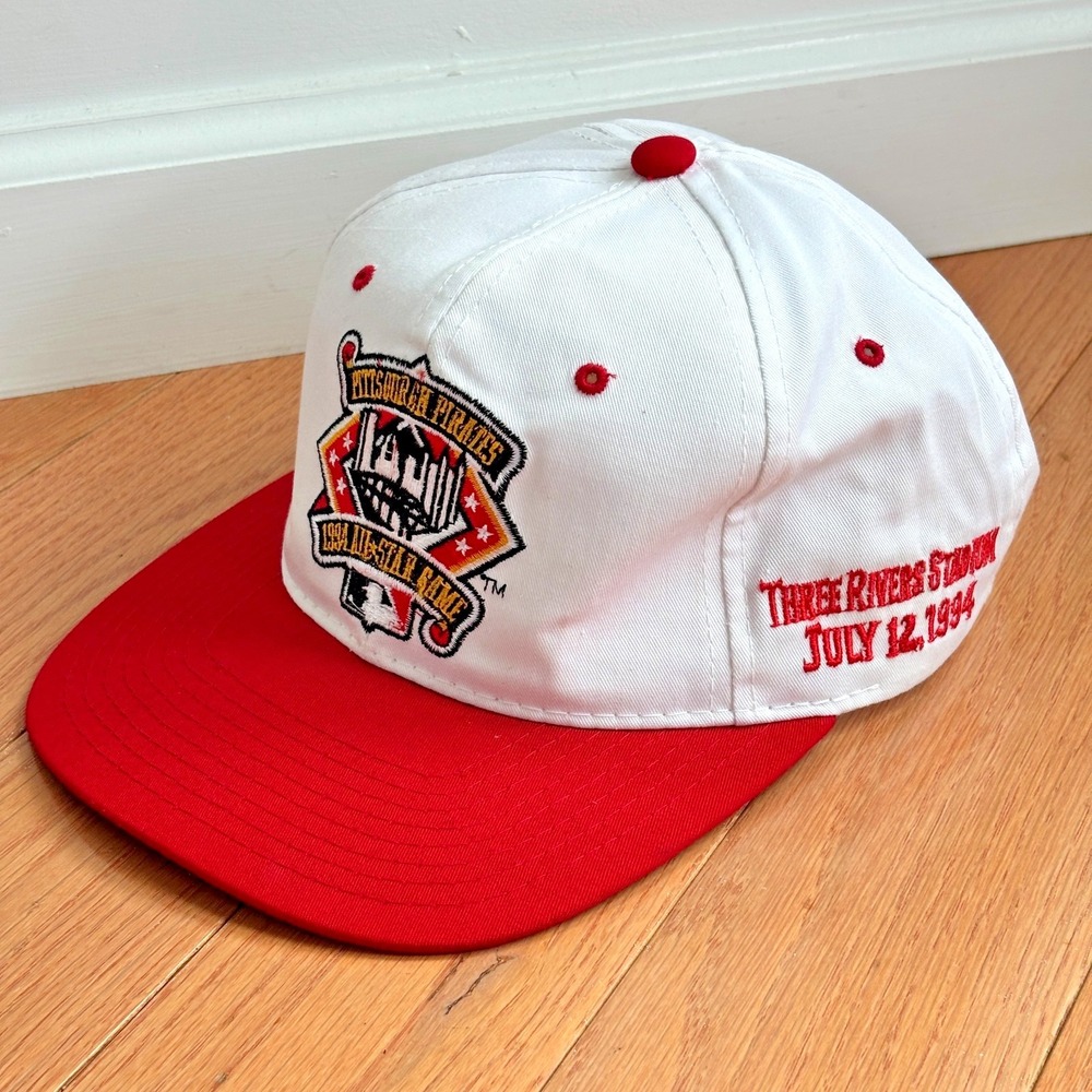 VTG 1994 MLB All-Star Game Pittsburgh Pirates Hat Snapback Three Rivers Starter